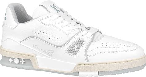 all white lv trainers